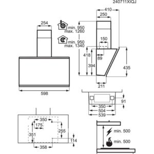 aeg-campana-gv77d61st-vertical-60-cm-matt-black-silencetech-hobhood-3-2-intensivas-led-clase-a
