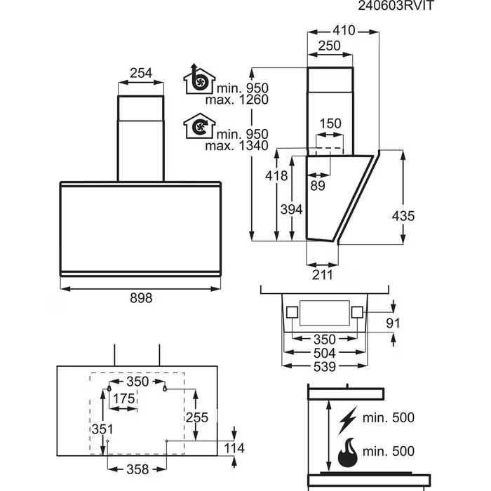 aeg-campana-gv77d91st-de-diseno-inox-70cm-700mh-led-clase-c