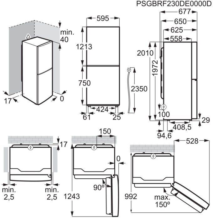 aeg-frigorifico-combi-orc6n361ew-201cm-twintech-total-no-frost-blanco-clase-e