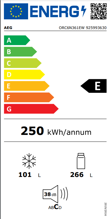 aeg-frigorifico-combi-orc6n361ew-201cm-twintech-total-no-frost-blanco-clase-e