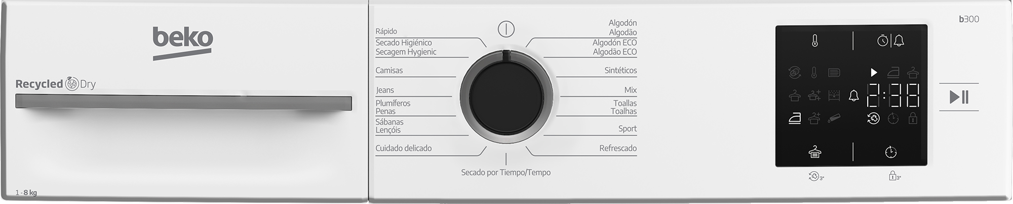 beko-secadora-bm3t38230wb-8kg-bomba-calor-clase-ad