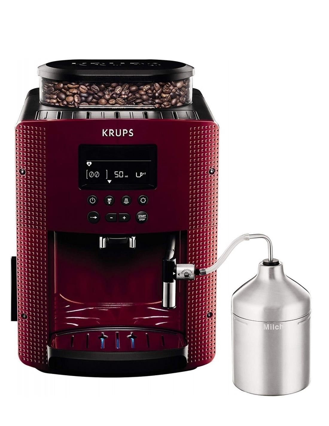 krups-cafetera-ea816570-superautomatica-compacta-roja