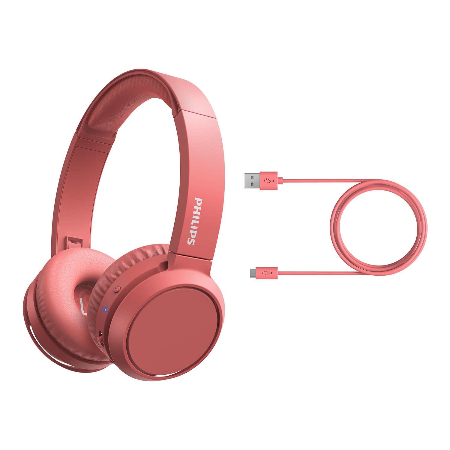 philips-auricular-tah4205rd-diadema-inalambrico-rojo
