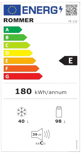 rommer-frigorifico-fe-232-129m-blanco-clase-e