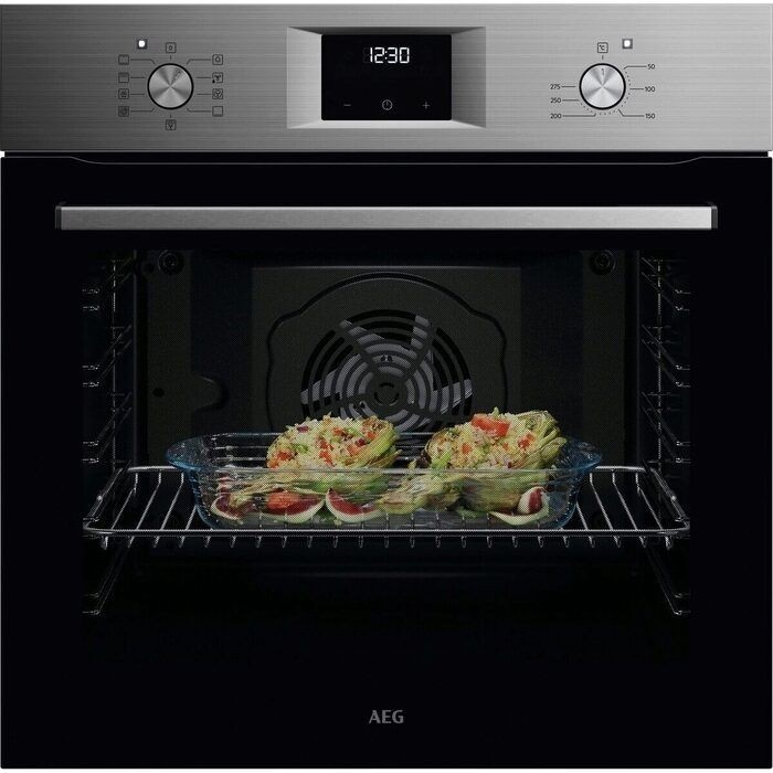 AEG Horno OU5AB21FSM Multifunción Inox Antihuellas 72L AquaClean Clase A+