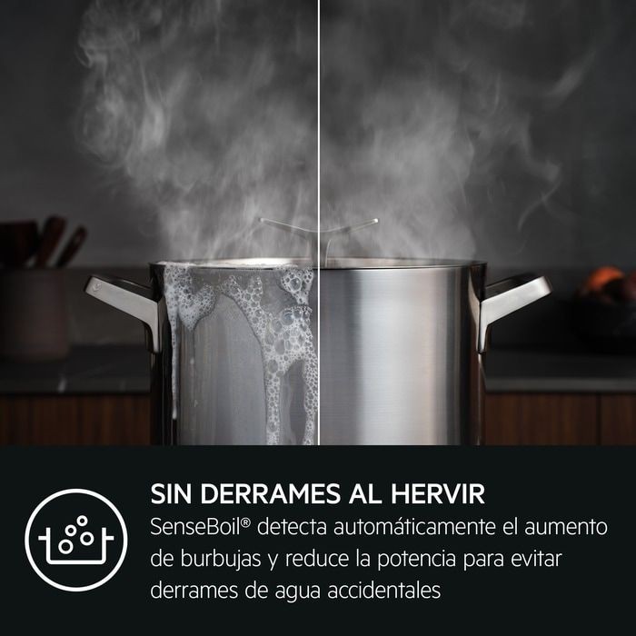 AEG ENC. VITRO TI63IQ3BFB INDUCCION 3 FUEGOS FLEX 7350w - Imagen 3