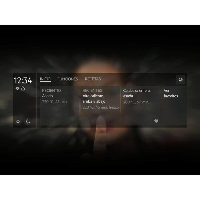 AEG Horno Compacto TP9SK821B Vapor ProAssist SteamPro Display CookSmart Touch+ 7,8″ WiFi Cristal Negro 45 L Clase A+ - Imagen 3