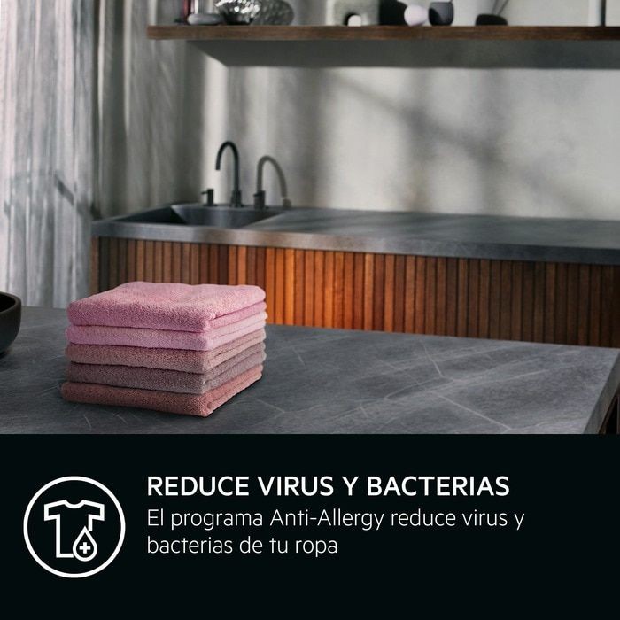 AEG Lavadora Serie 6000 ProSense LFR6214O2B 10 kg 1 400 rpm Display LED Vapor Clase A - Imagen 3