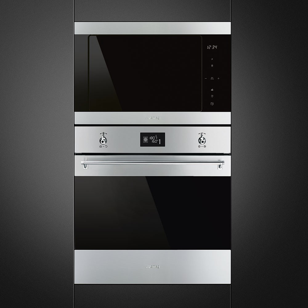 Smeg Microondas Integrable FMI325X Acero Inoxidable 26L 900W Grill 8 Programas Clase A - Imagen 3