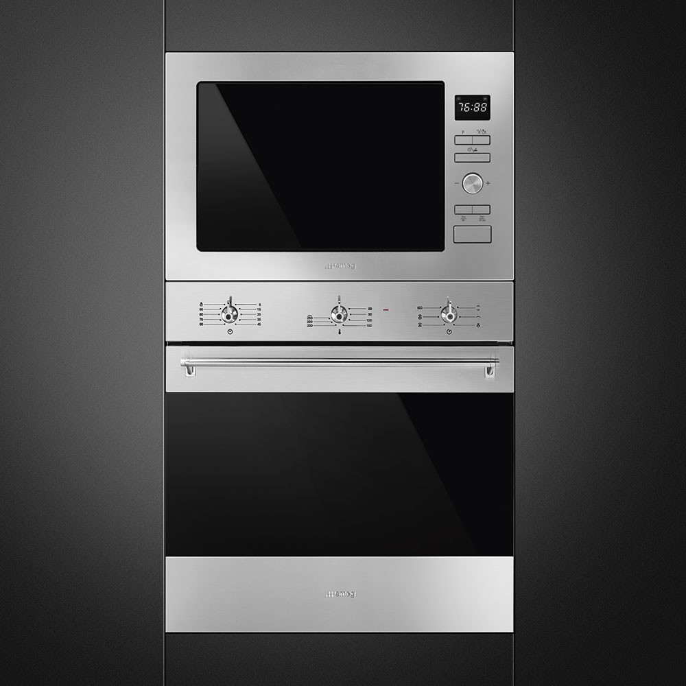 Smeg Microondas Integrable FMI425X Acero Inoxidable 25L Grill 900W Clase A - Imagen 2