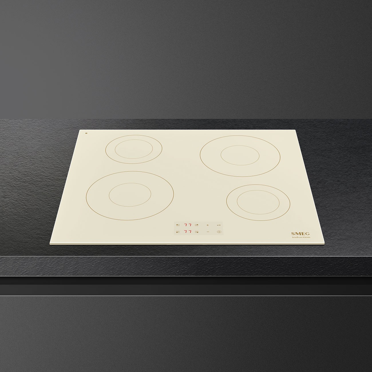 Smeg Placa de Inducción SI2641DP Digi‑Touch 60 cm Crema Cristal Cerámico 4 Zonas Booster Clase A - Imagen 3