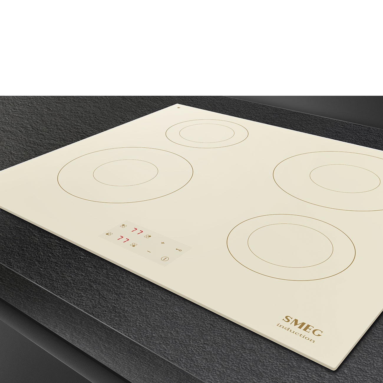 Smeg Placa de Inducción SI2641DP Digi‑Touch 60 cm Crema Cristal Cerámico 4 Zonas Booster Clase A - Imagen 6