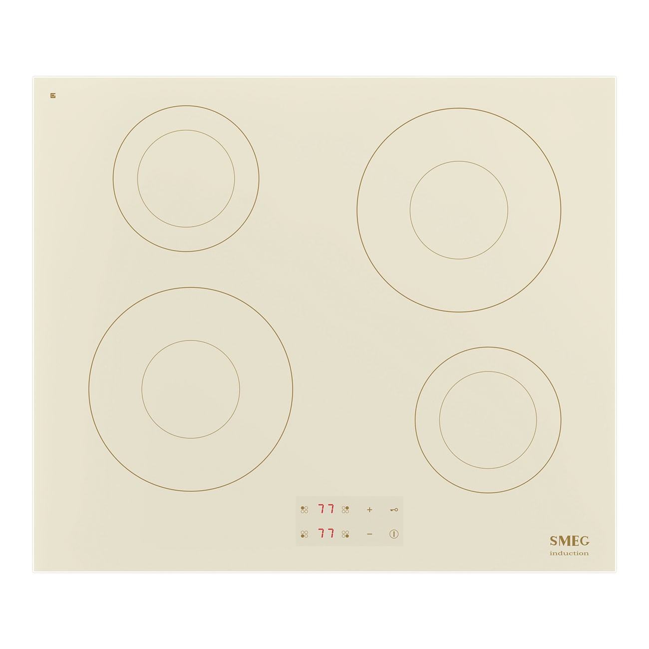 Smeg Placa de Inducción SI2641DP Digi‑Touch 60 cm Crema Cristal Cerámico 4 Zonas Booster Clase A - Imagen 2