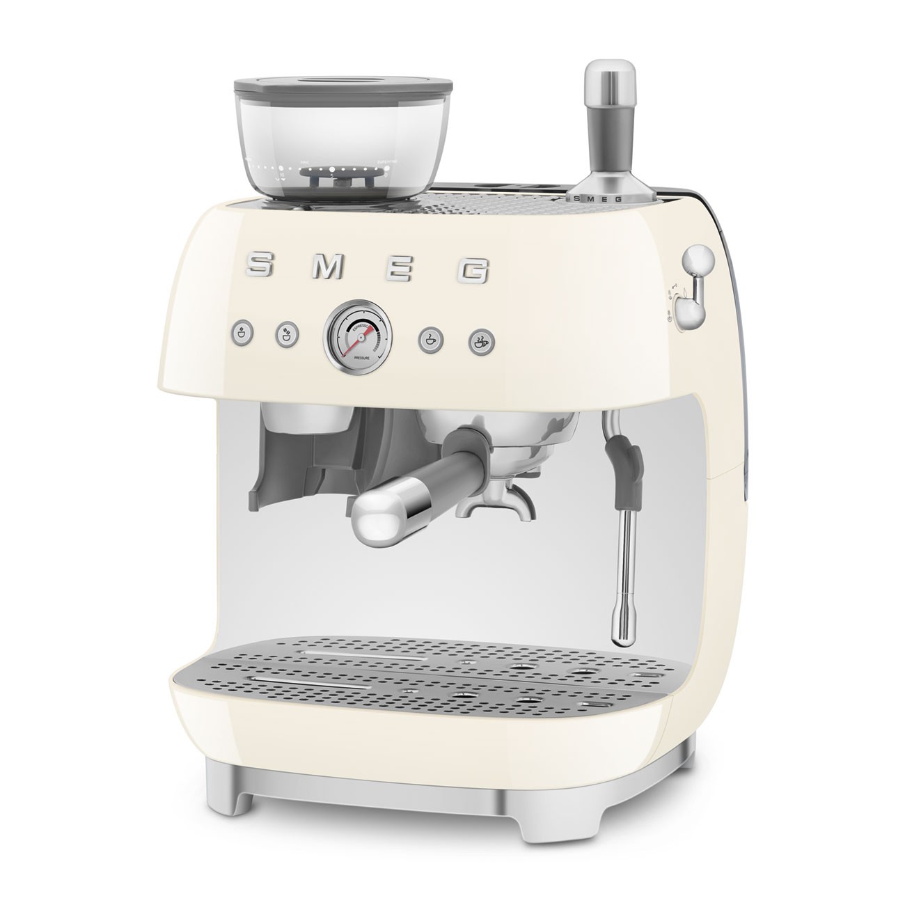 Smeg Espresso Manual EGF03CREU Grinder Crema 2,4 L 20 bar - Imagen 3