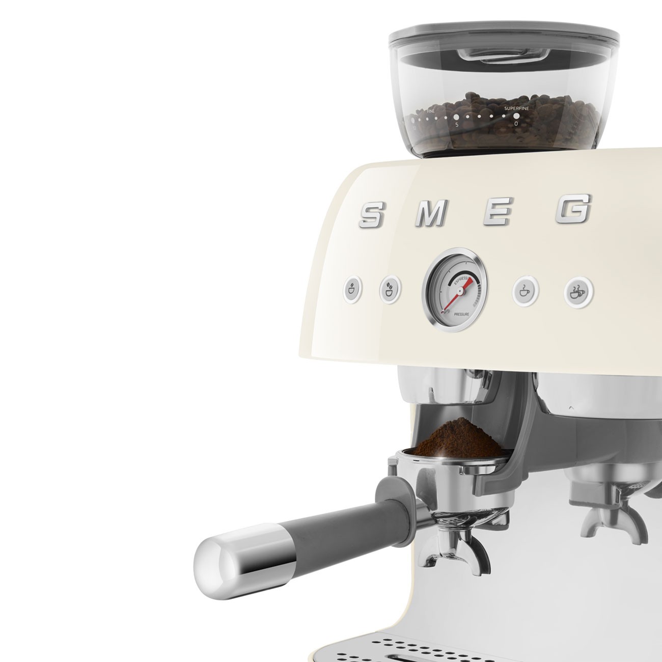 Smeg Espresso Manual EGF03CREU Grinder Crema 2,4 L 20 bar - Imagen 5