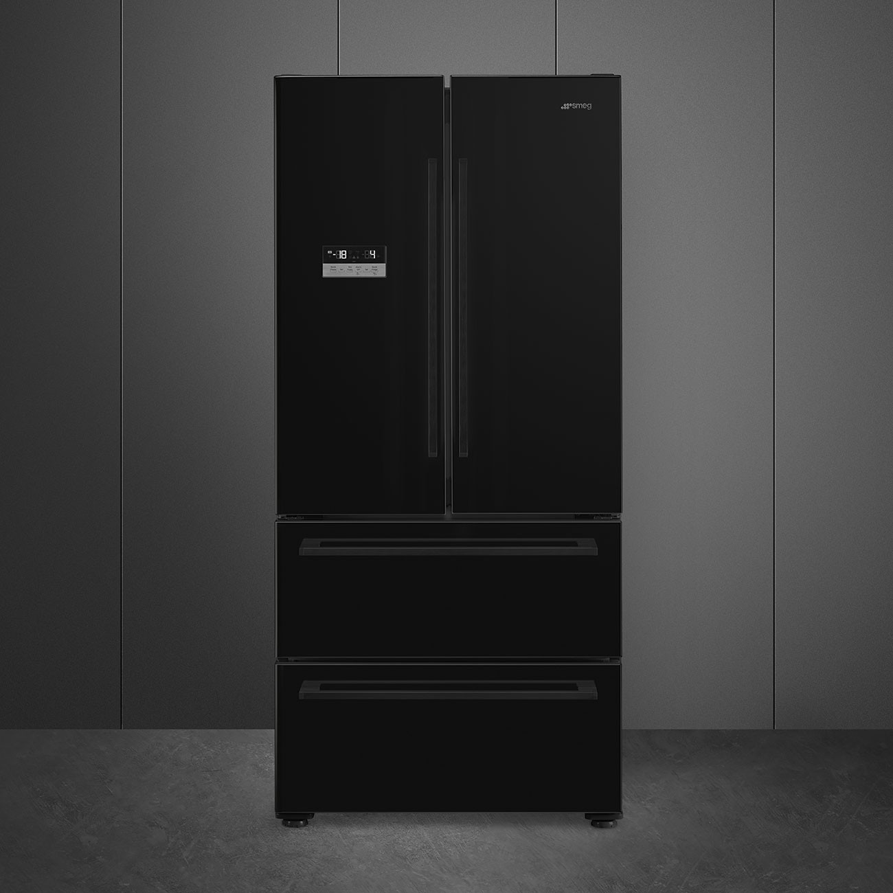 Smeg Frigorífico Americano FQ55FNDE French Door Negro Clase E - Imagen 2