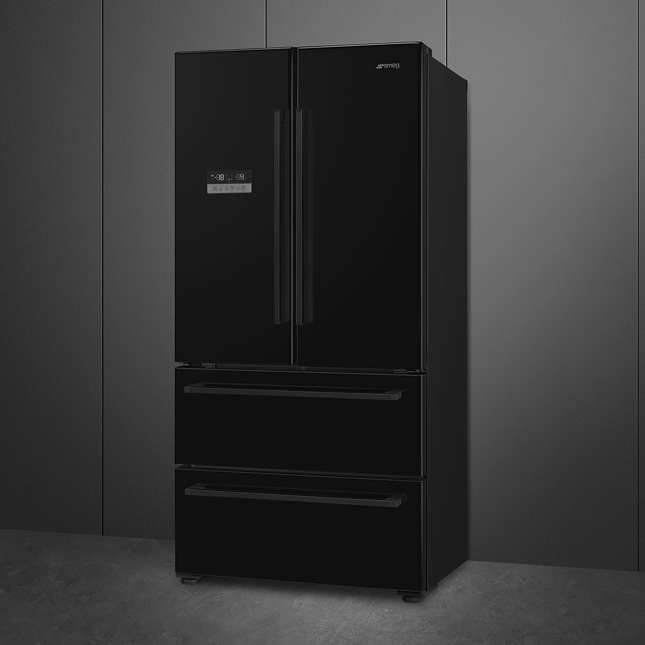 Smeg Frigorífico Americano FQ55FNDE French Door Negro Clase E - Imagen 3