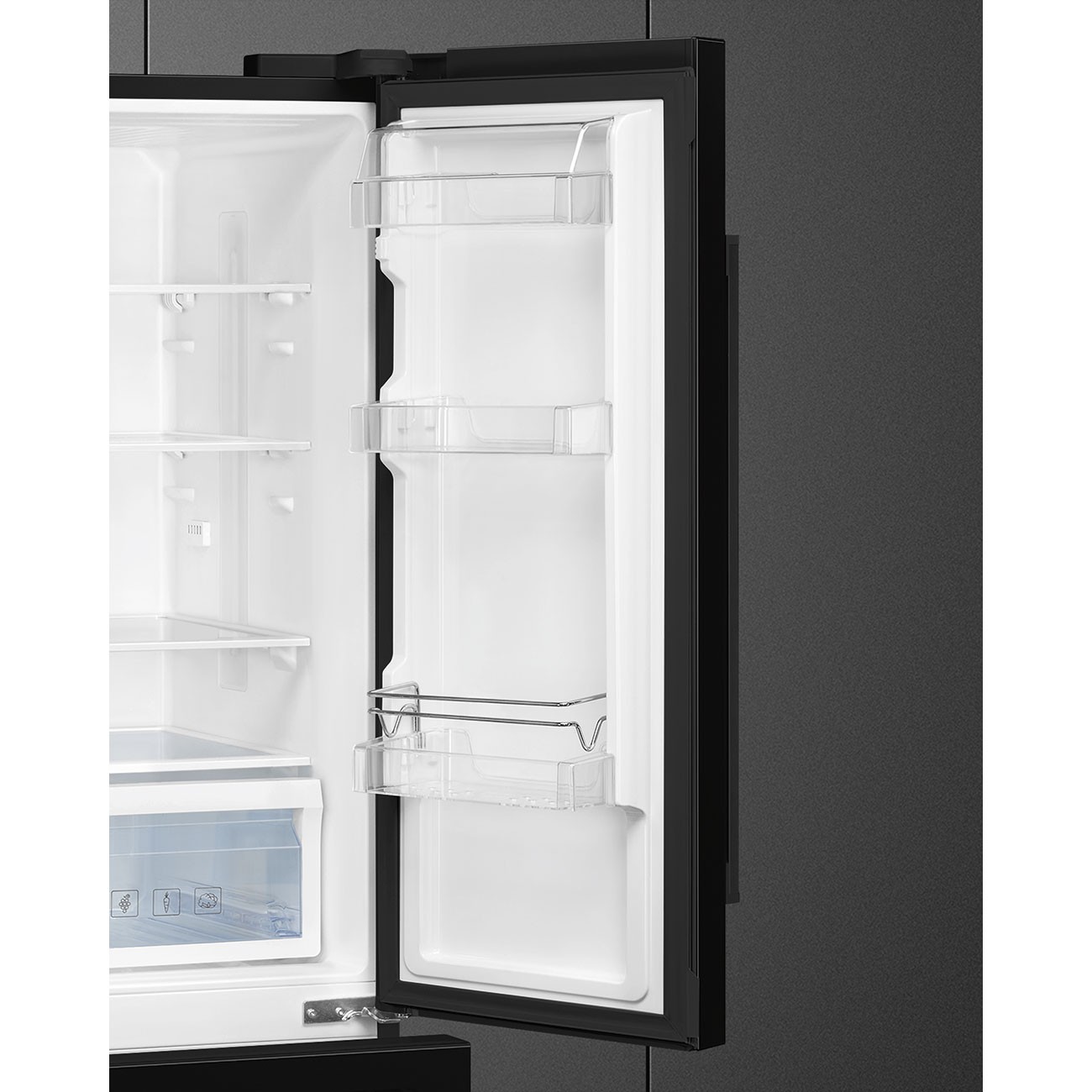 Smeg Frigorífico Americano FQ55FNDE French Door Negro Clase E - Imagen 8
