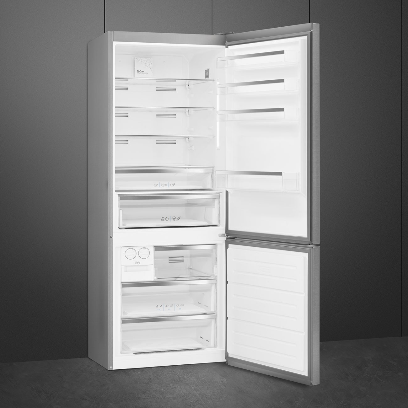 Smeg Frigorífico Americano FC48XNE Inox 1’83m Clase F - Imagen 3