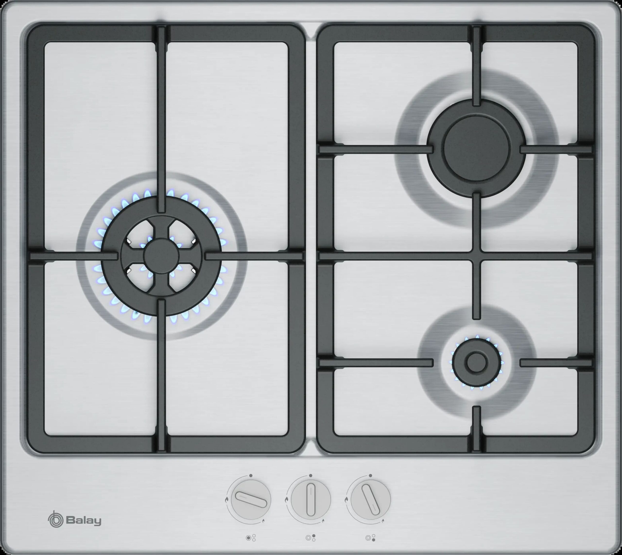 BALAY ENC. GAS 3ETX-563CB 3 FUEGOS INOX GAS BUT
