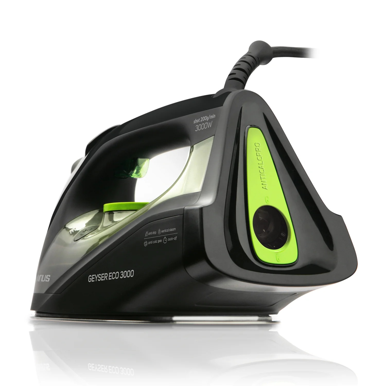 TAURUS PLANCHA GEYSER ECO 3000 NEGRA VERDE (1HG) - Imagen 2