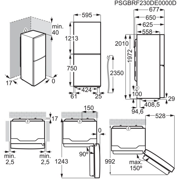 AEG Frigorífico Combi ORC6N361ES Serie 6000 TwinTech No Frost Inox 366 L 201 cm Clase E - Imagen 3