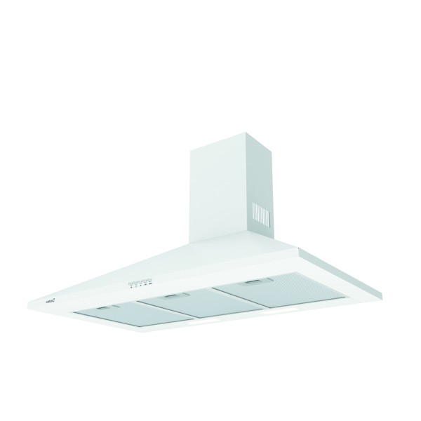 Cata Campana Decorativa Omega 900 WH Blanco 90cm 645m³/h 3 Velocidades Clase C - Imagen 2