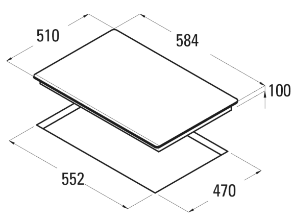 CATA RCI 631 Negro Integrado Encimera de gas 4 zona(s) - Imagen 2