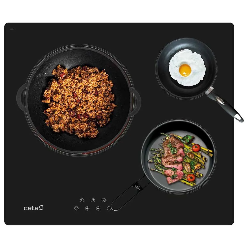 CATA ENC. VITRO TD6003BK 3 FUEGOS 27Cm 08063411 - Imagen 2