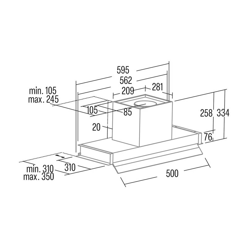 CATA GRUPO FILTRANTE CORONA X60/B INOX - Imagen 4