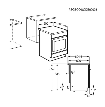 Electrolux Cocina Vitrocerámica LKR500066W 4 Zonas Blanca Horno Multifunción Clase A - Imagen 2