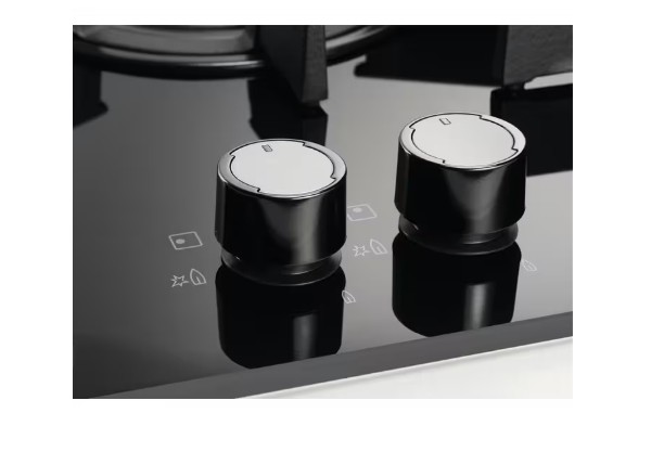 Electrolux Encimera Cristal Gas KGE6633NOK 3 Fuegos Gas Natural - Imagen 3