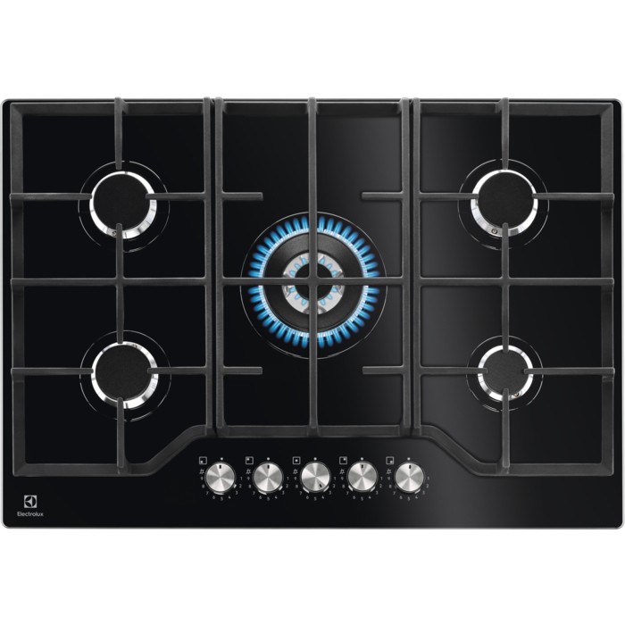ELECTROLUX ENCIMERA GAS KGG75362K NEGRO INTEGRADO 74 CM ENCIMERA DE GAS 5 ZONA(S) - Imagen 5