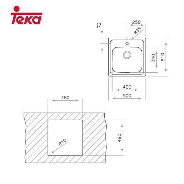 TEKA FREGADERA ELINE 1C REF. 11137003 - Imagen 2