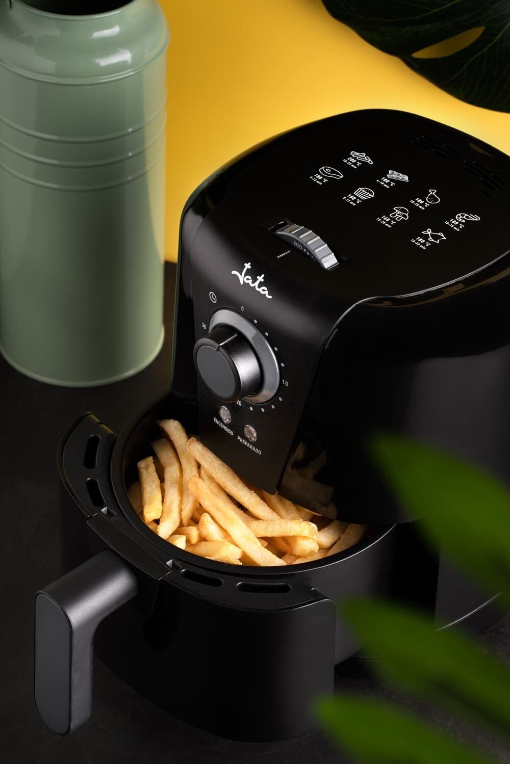 JATA FREIDORA AIRE JEFR-1221 1.5L 1000W NEGRA - Imagen 4