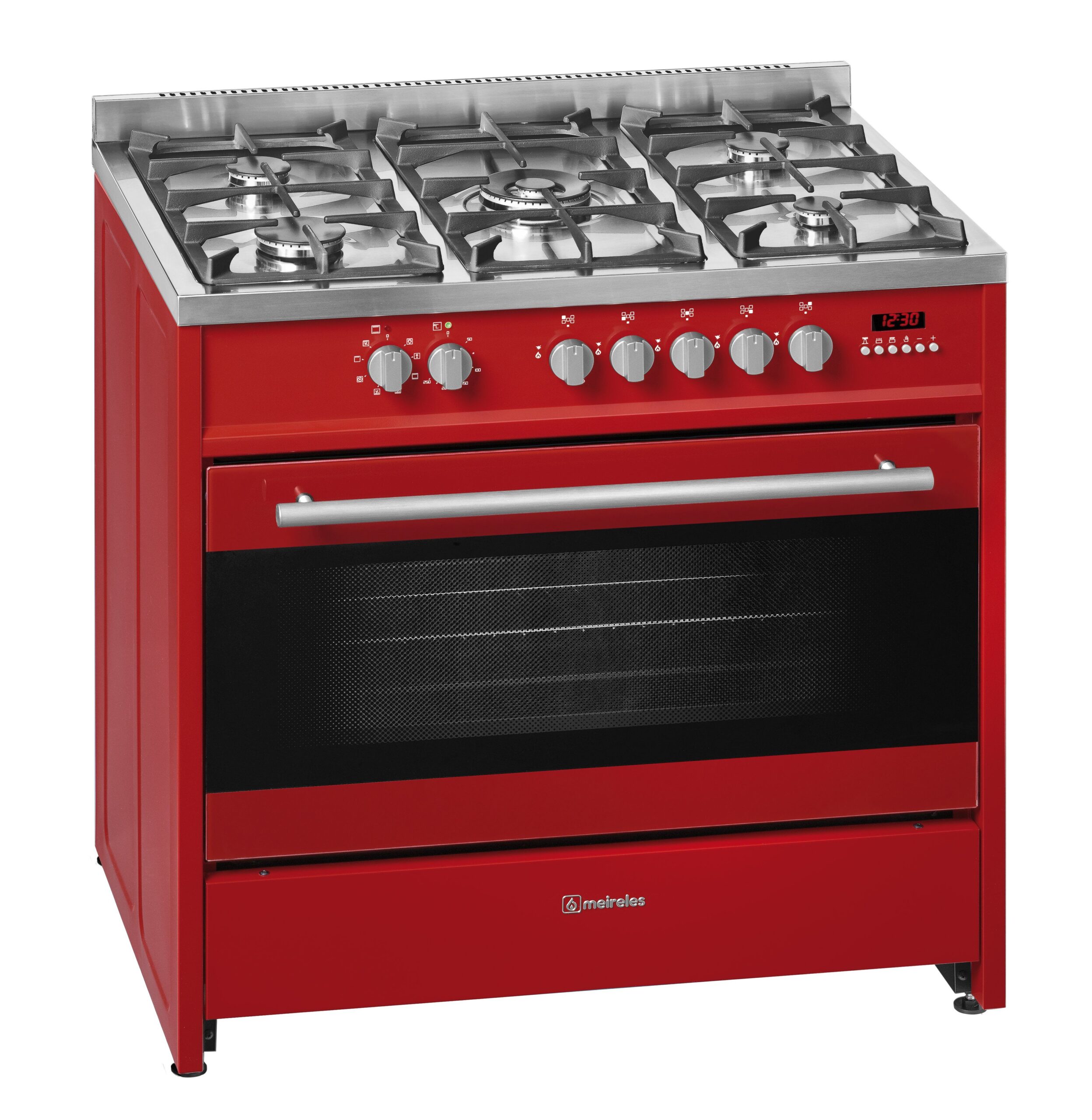 meireles-cocina-e911r-gas-butano-roja-5-fuegos-horno-electrico-1-scaled