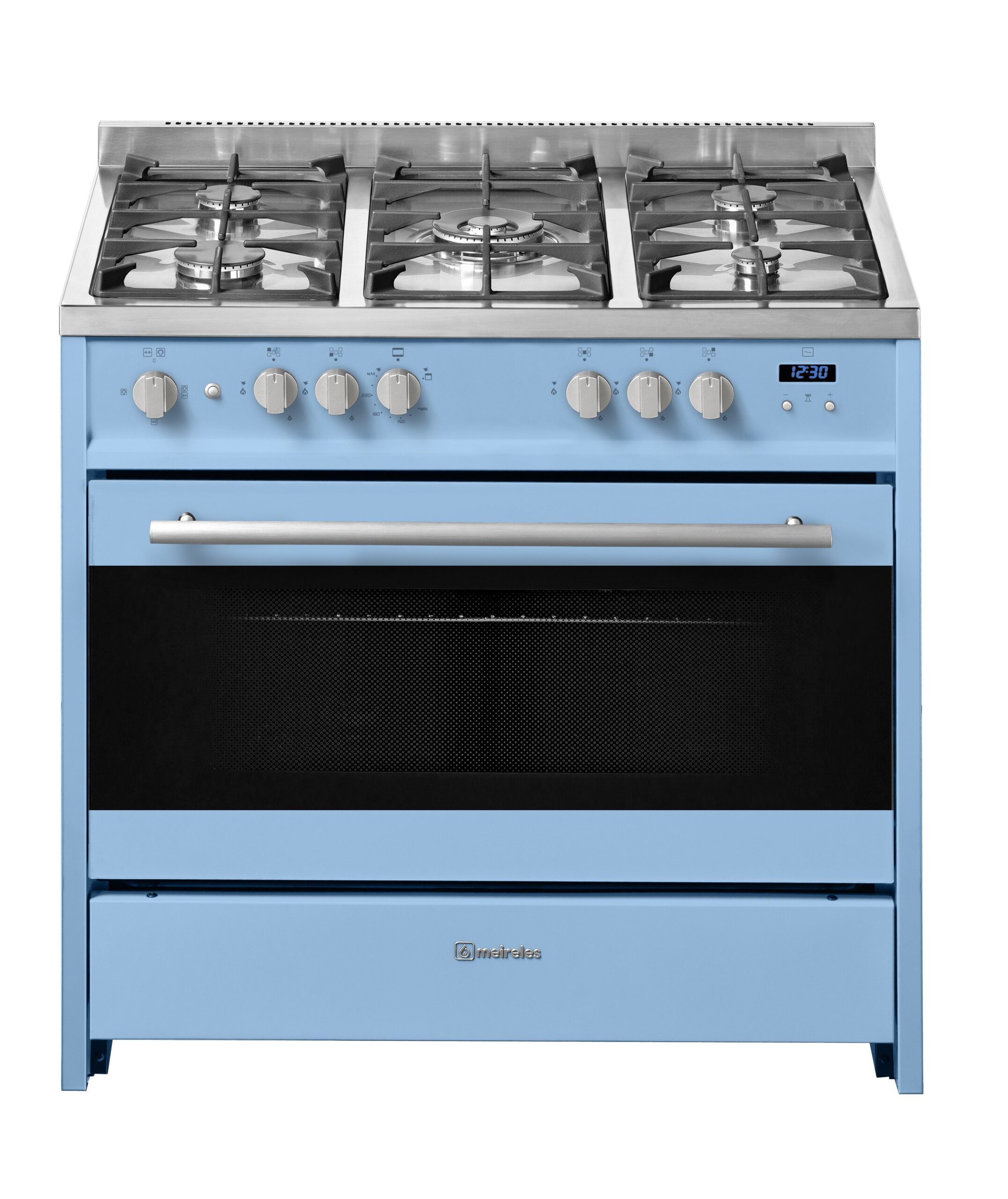meireles-cocina-g910pb-gas-natural-celeste-5-fuegos-horno-gas-1-scaled