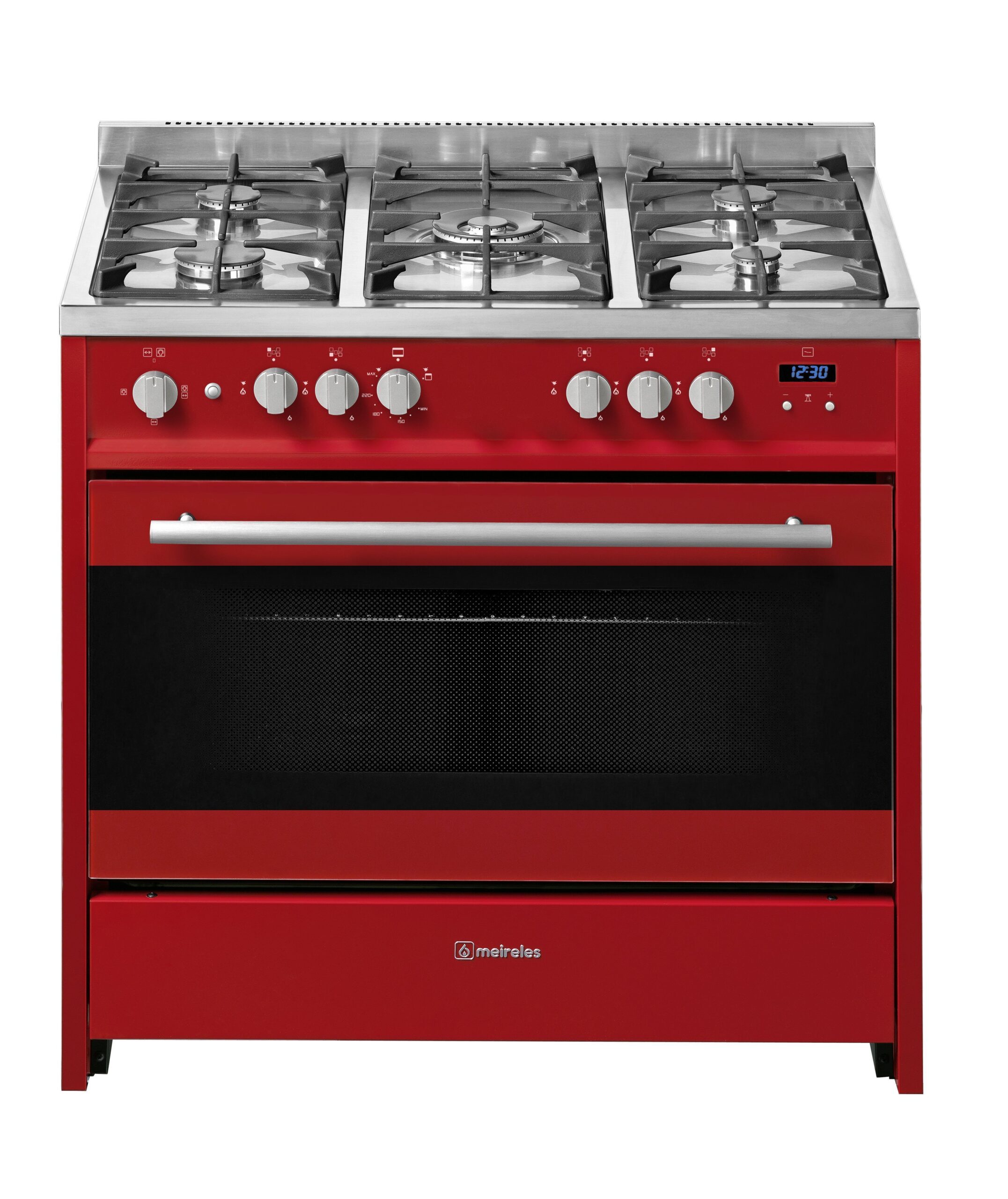 meireles-cocina-g910r-gas-butano-rojo-5-fuegos-horno-gas-1-scaled