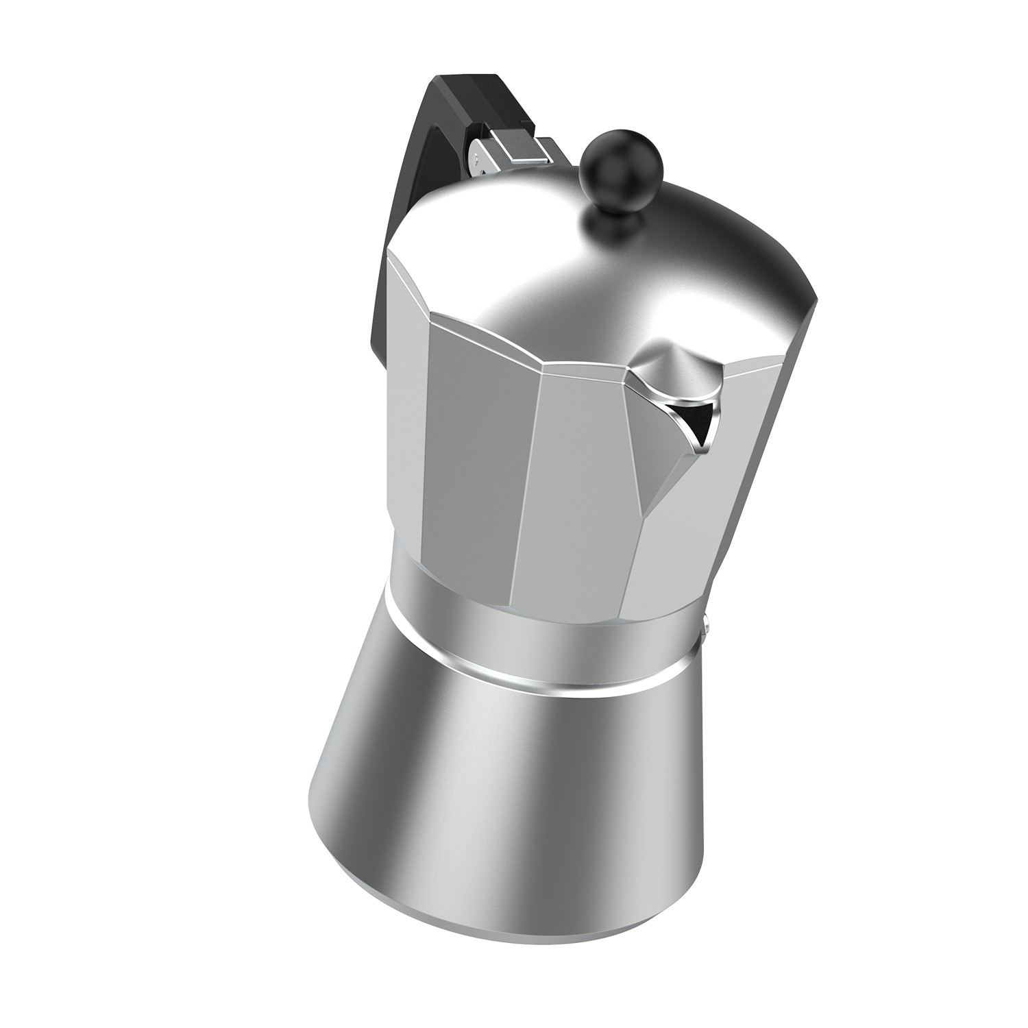 Minimoka Cafetera Italiana KCP90012 12 Tazas Aluminio - Imagen 2
