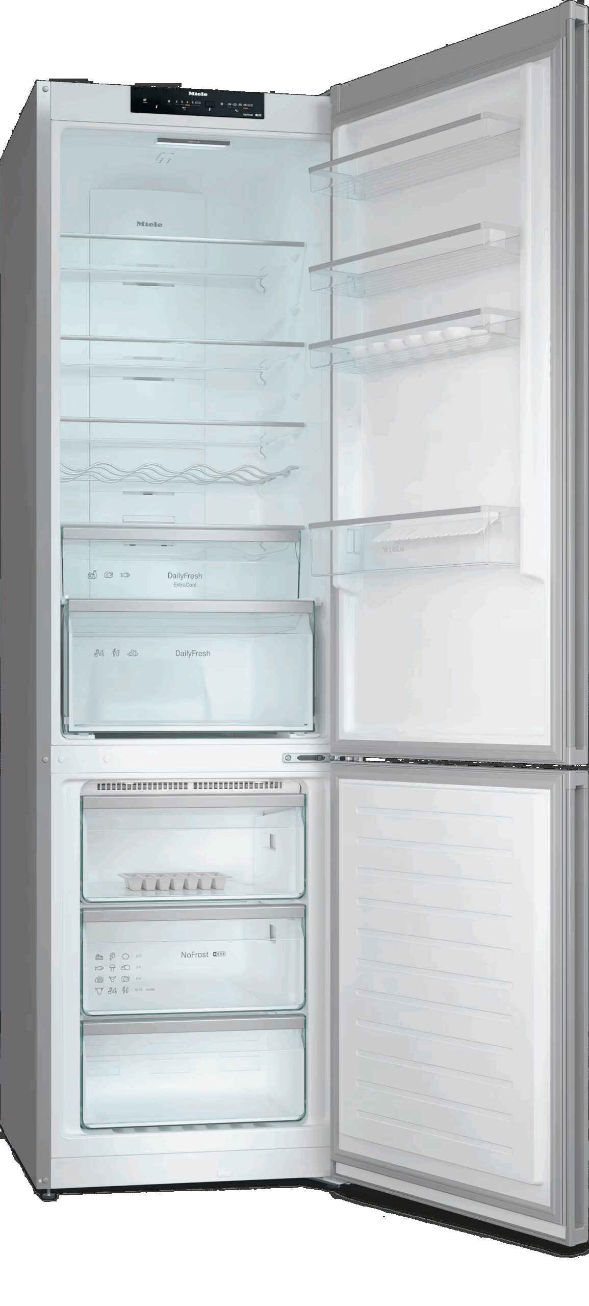 MIELE FRIGO-COMBI KFN-4394 ED LOOK INOX/ 2,03m/total N.F/ CLASE E. REF. 11979910 - Imagen 3