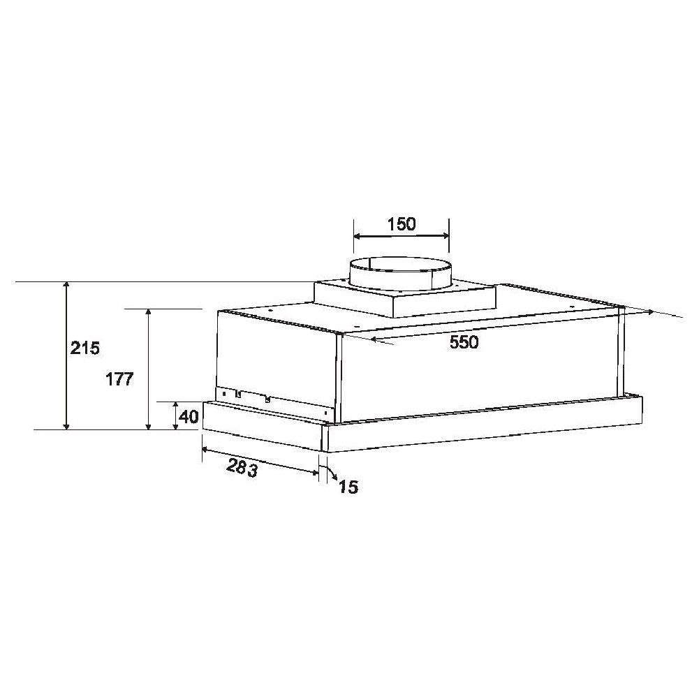 Orbegozo Campana Telescópica TL06260AMA 60cm Marrón 302m3/h Clase D - Imagen 2