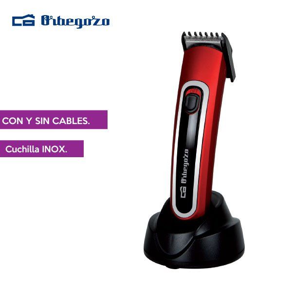 orbegozo-cortapelos-ctp-1820-rojo-cuchilla-inox