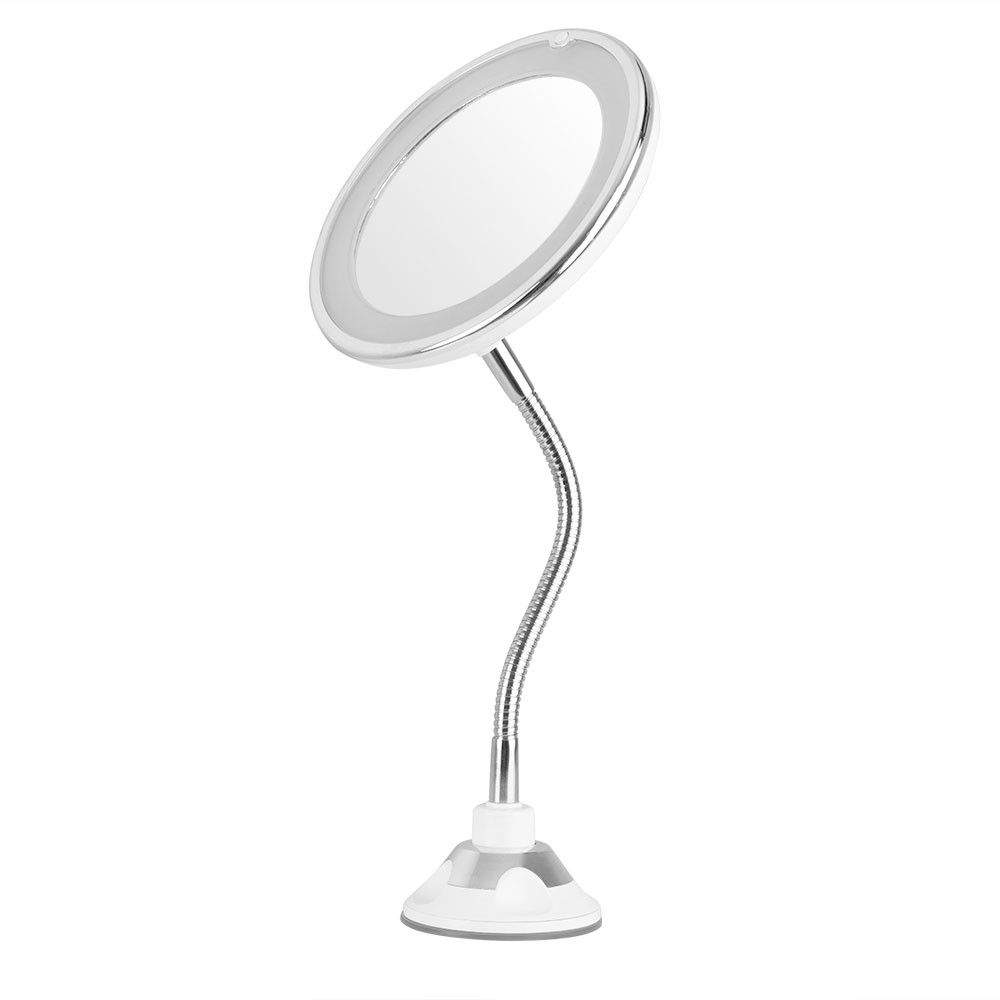 Orbegozo ESP 1020 espejo para maquillaje Ventosa Alrededor Plata, Blanco - Imagen 2
