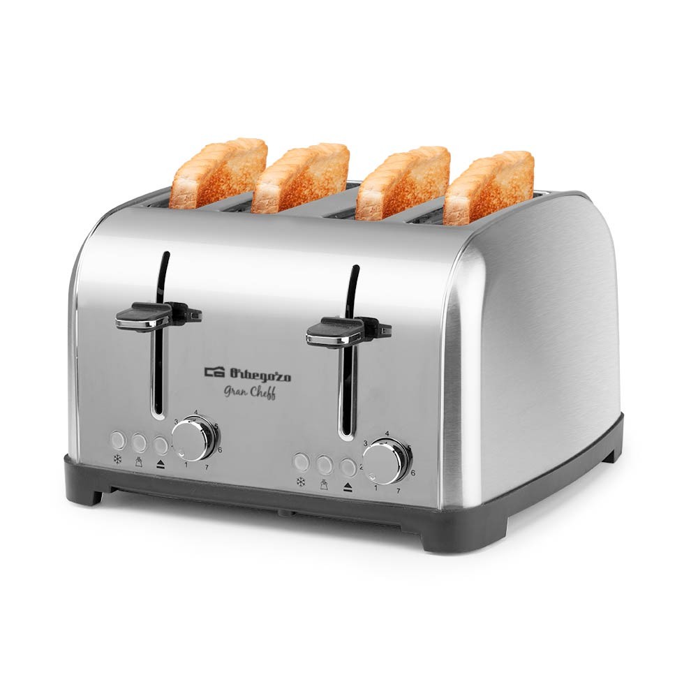 Orbegozo Tostador TO8050 Inox 4 Ranuras 1700W - Imagen 2