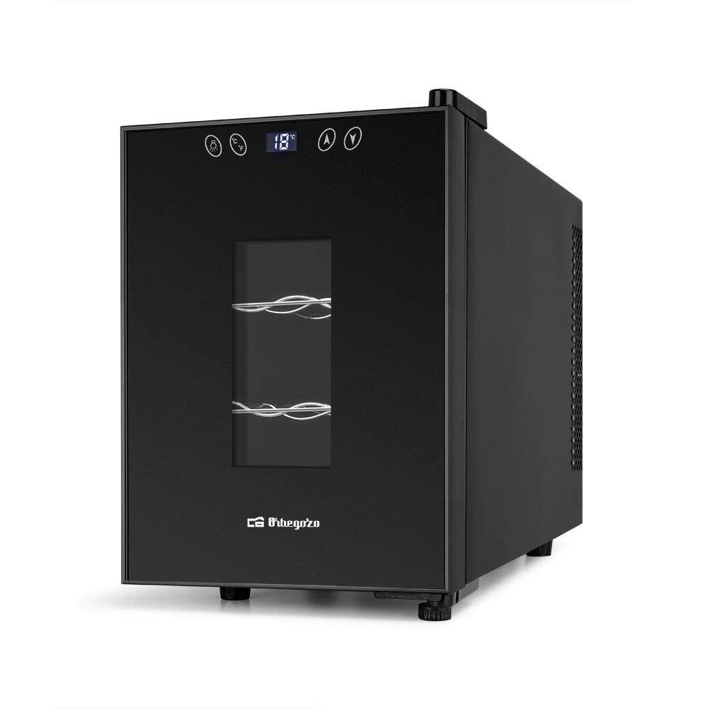 Orbegozo Vinoteca VT630 39cm Negro 17L 6 Botellas Clase G - Imagen 2