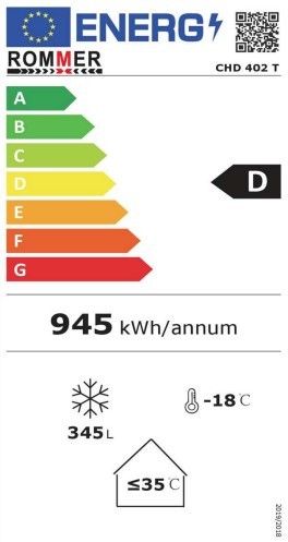 ROMMER CONGELADOR CHE-420T HORIZONTAL 136,5x83,5x73,5 400L CLASE E - Imagen 2