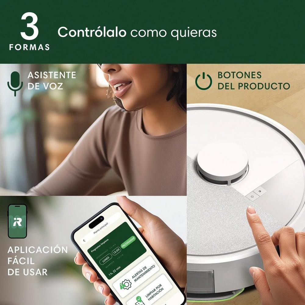 ROOMBA ROBOT ASPIRADOR 105 Y311240 FRIEGA WIFI BLANCO - Imagen 4