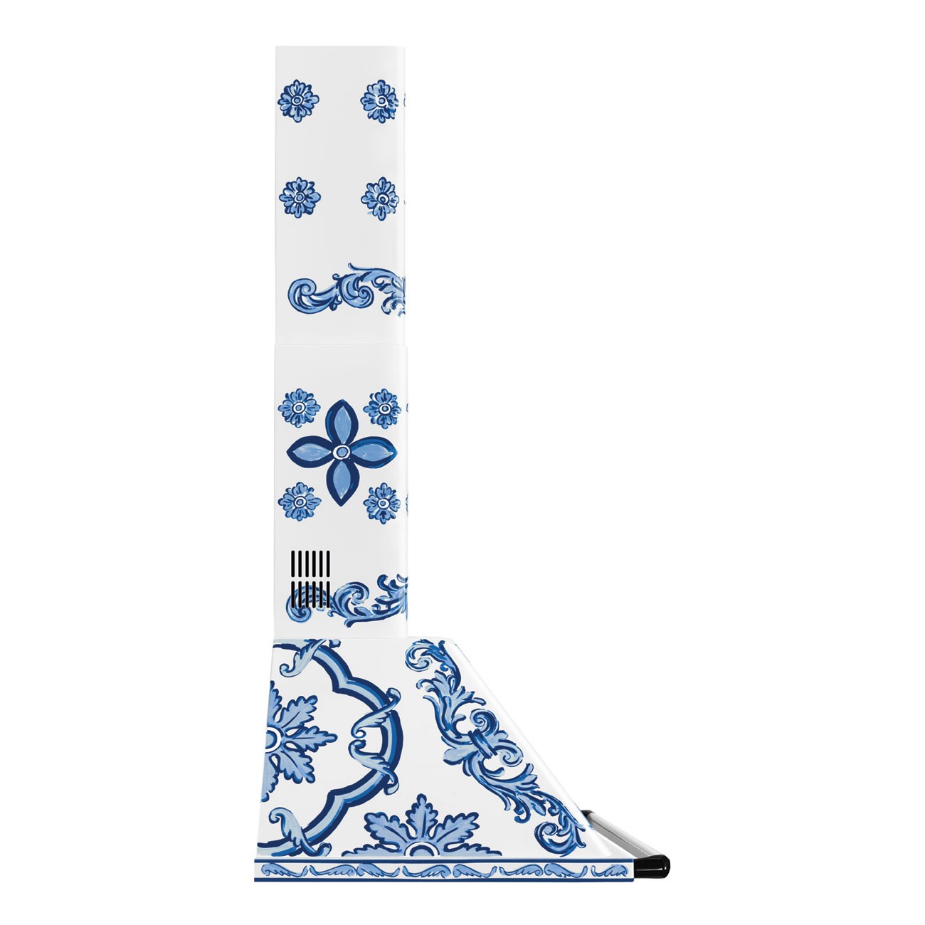 Smeg Cappa Decorativa a Muro KT90DGME Divina Cucina Victoria Blu Mediterraneo 90 cm Clase A - Imagen 2