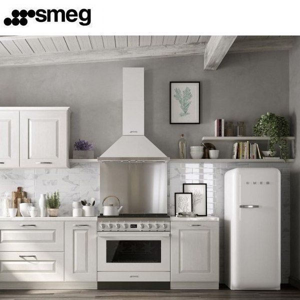 Smeg Cocina CPF9GPWH Gas Natural Blanca 6 Fuegos Horno Eléctrico Pirolítico - Imagen 3