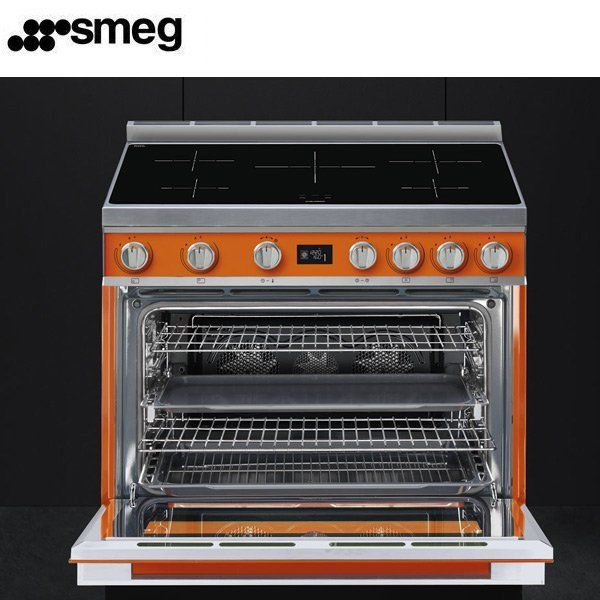 Smeg Cocina CPF9IPOR Eléctrica Naranja Inducción 5 Zonas Horno Eléctrico Pirolítico - Imagen 2